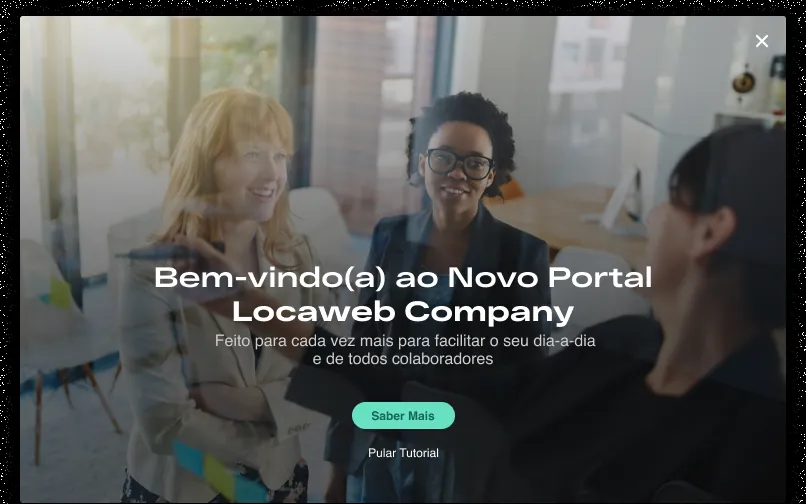 Locaweb Company Employee Portal — Onboarding tour