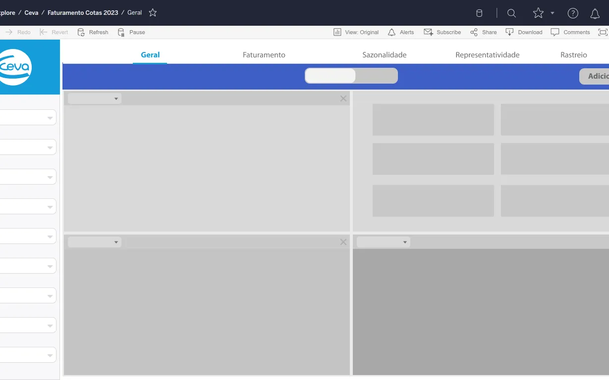 Ceva Sales & Quota Dashboards — Wireframe