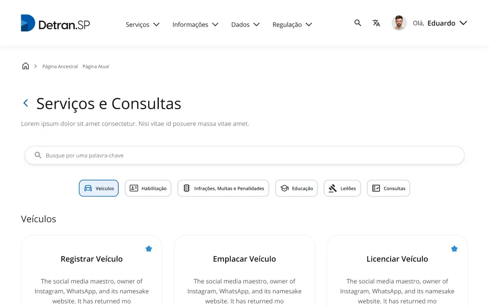 Detran-SP Digital Portal — Services & consultations