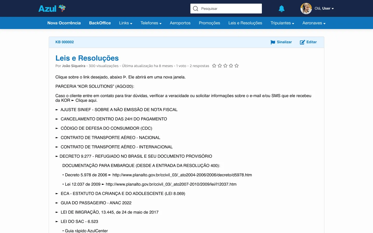 Azul Knowledge Portal — Article view