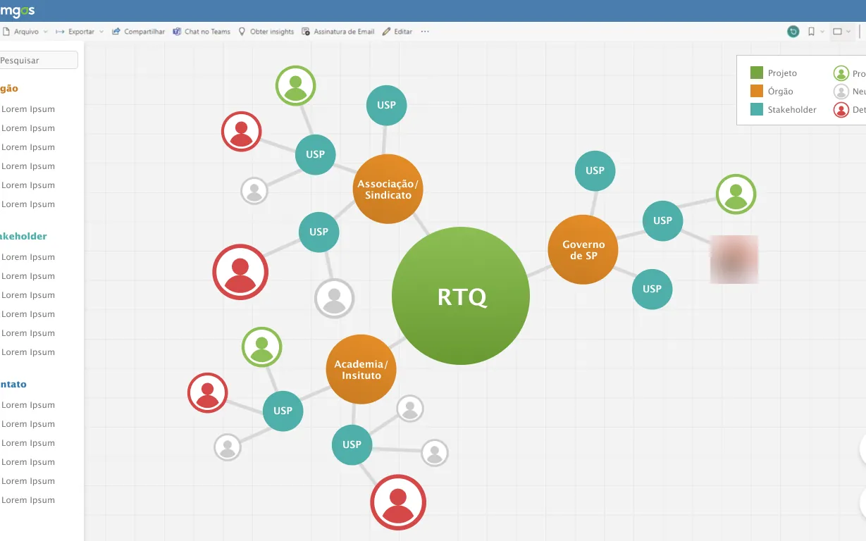 Comgás Stakeholder Map — UX/UI case study cover