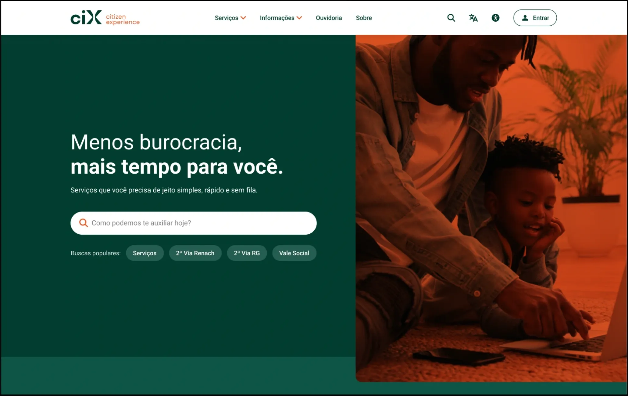 cIX Citizen Portal: Public home