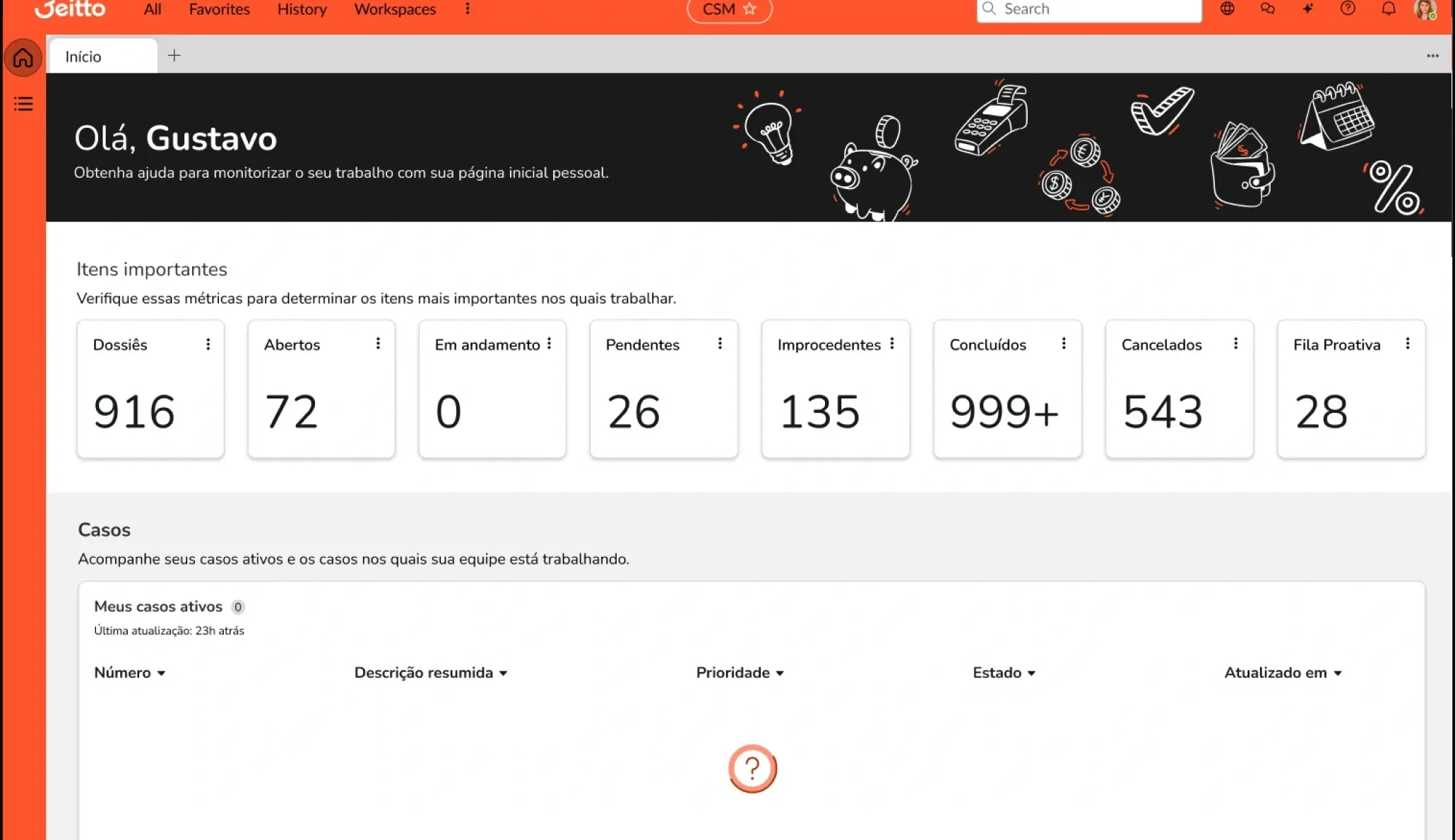 Jeitto Agent Workspace: Final UI — agent homepage