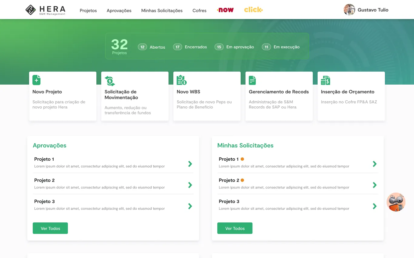 Ambev HERA Portfolio Management — UX/UI case study cover