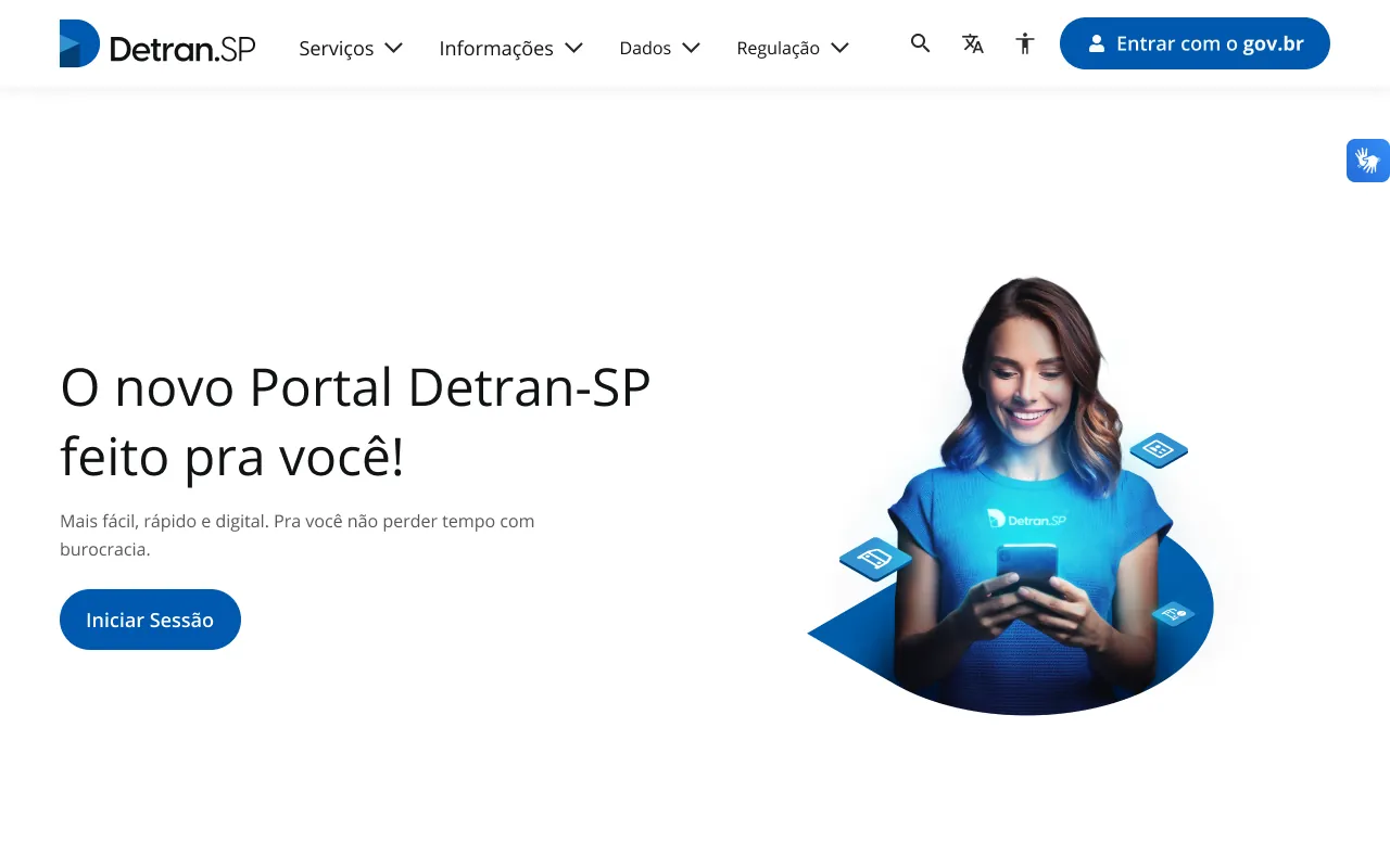 Detran-SP Digital Portal — UX/UI case study cover