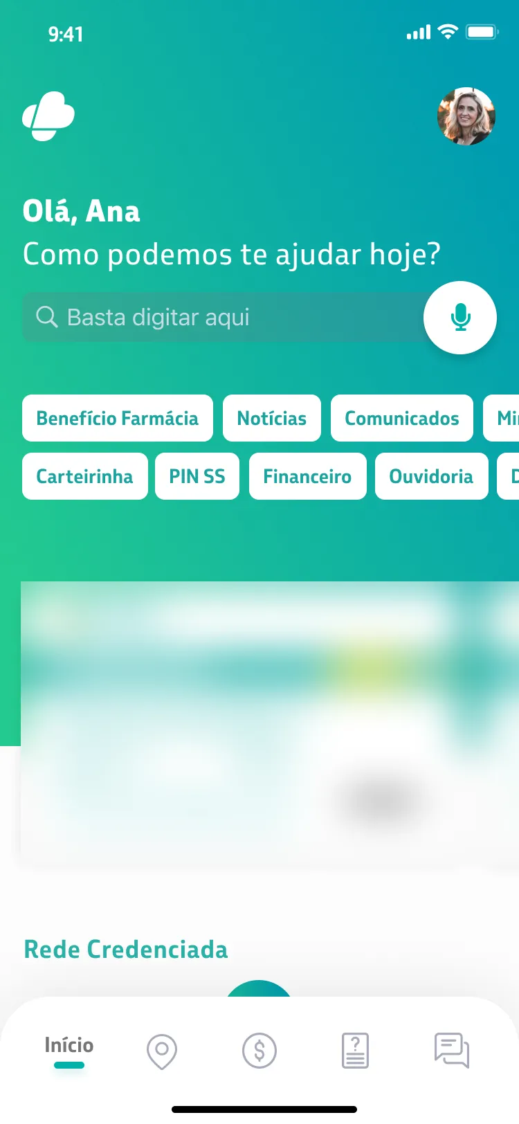 Saúde Petrobras App — mobile app screen 1