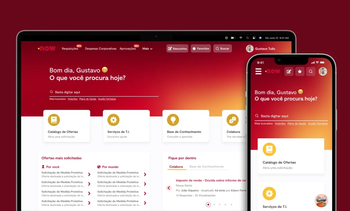 Ambev Service Portal — UX/UI case study cover