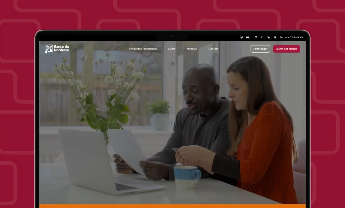 Banco do Nordeste Portal — UX/UI case study cover